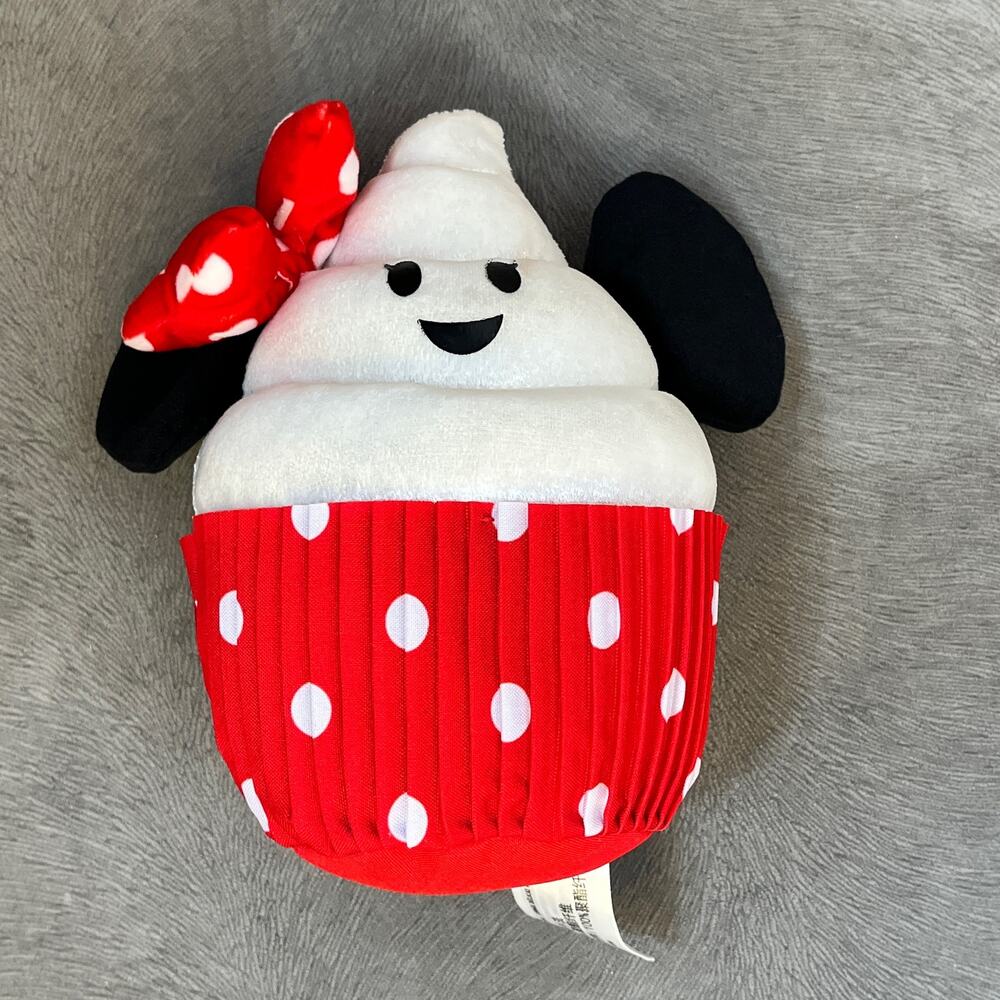 Disney Parks Minnie Mouse Cupcake Plush Stuffed Animal Toy Food Series 8"